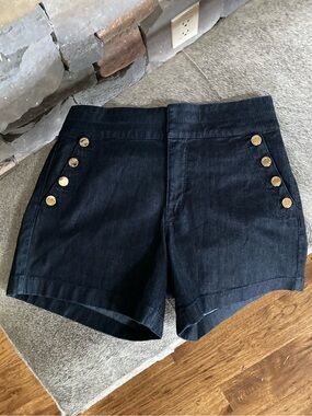 Anne Klein Nautical Sailor Denim Dress Going Out Shorts